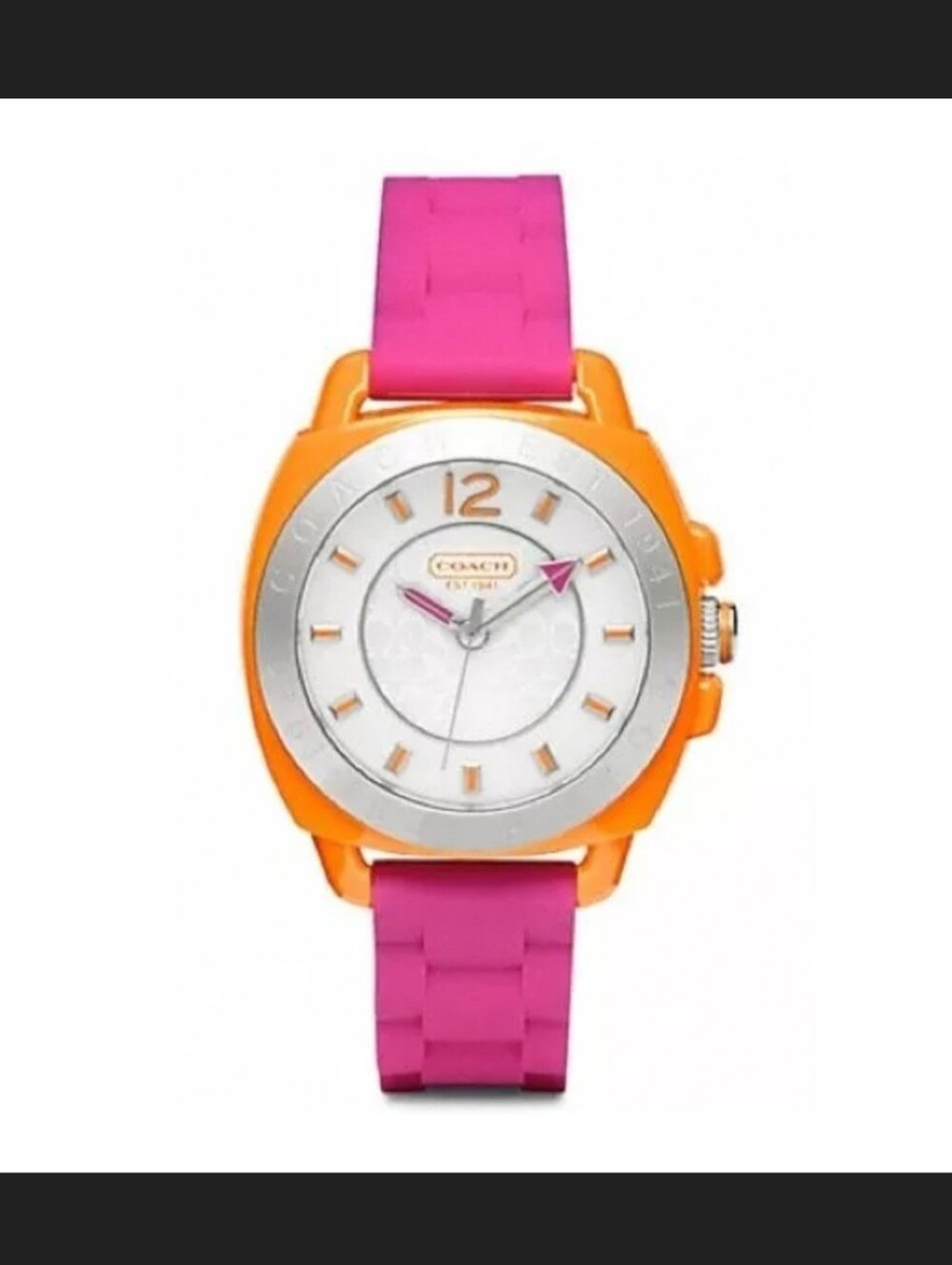 COACH Boyfriend Coloblock Watch Silicone / Rubber Band